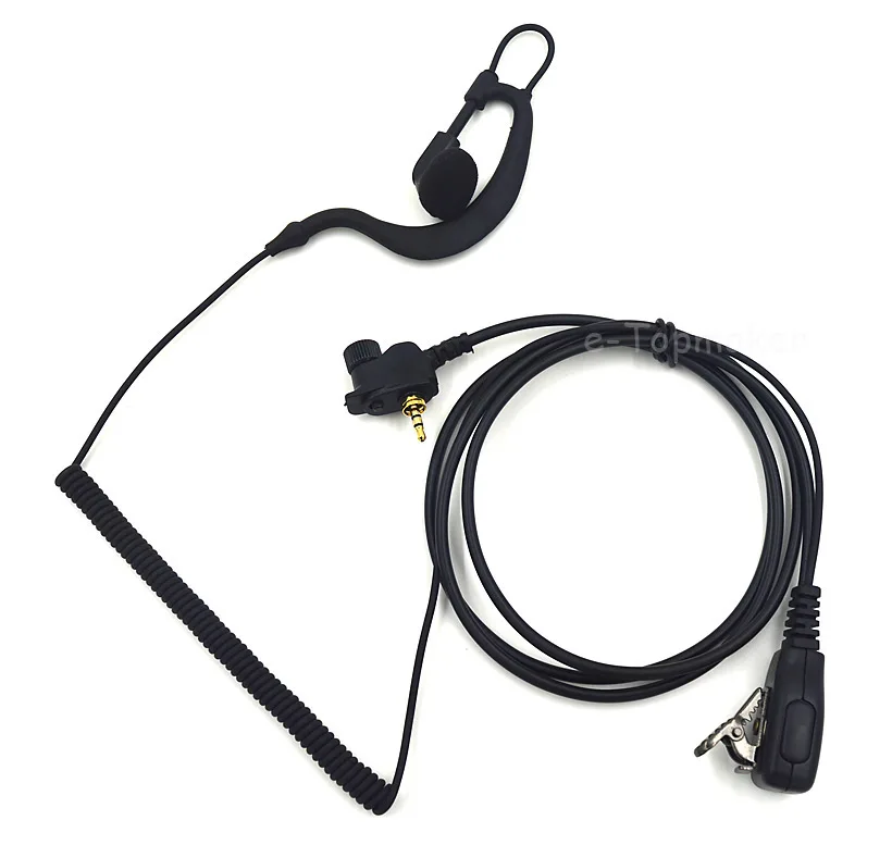 1 Pin Covert Curl Проводная гарнитура микрофон PTT для Motorola MTP850 двухстороннее портативное