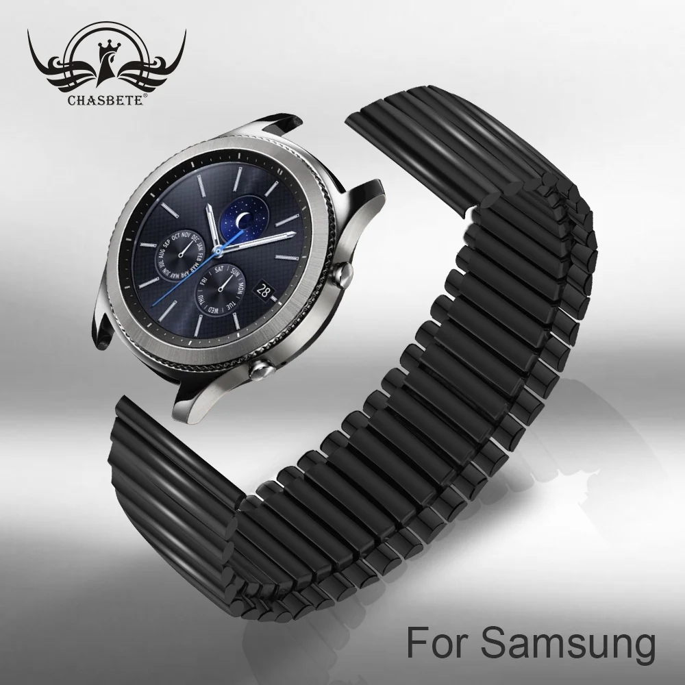 Stainless Steel Expansion Watchband 22mm for Samsung Classic/Frontie Gear S3 Elastic watch band Metal Strap Black Wrist Bracelet
Stainless Steel Expansion Watchband 22mm for Samsung Classic/Frontie Gear S3 Elastic watch band Metal Strap Black Wrist Bracelet