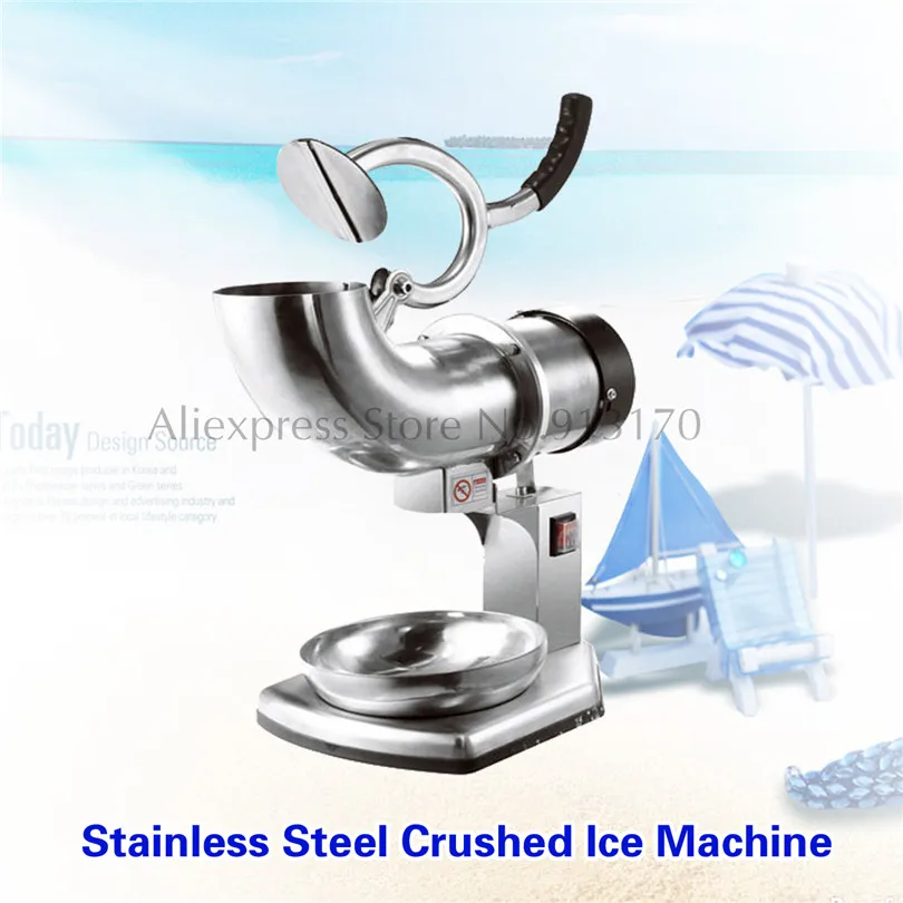 Stainless Steel Ice Crusher Electric Ice Chopper 0.4KW Snow Ice Crushing Machine with Handle and Bowl
Stainless Steel Ice Crusher Electric Ice Chopper 0.4KW Snow Ice Crushing Machine with Handle and Bowl