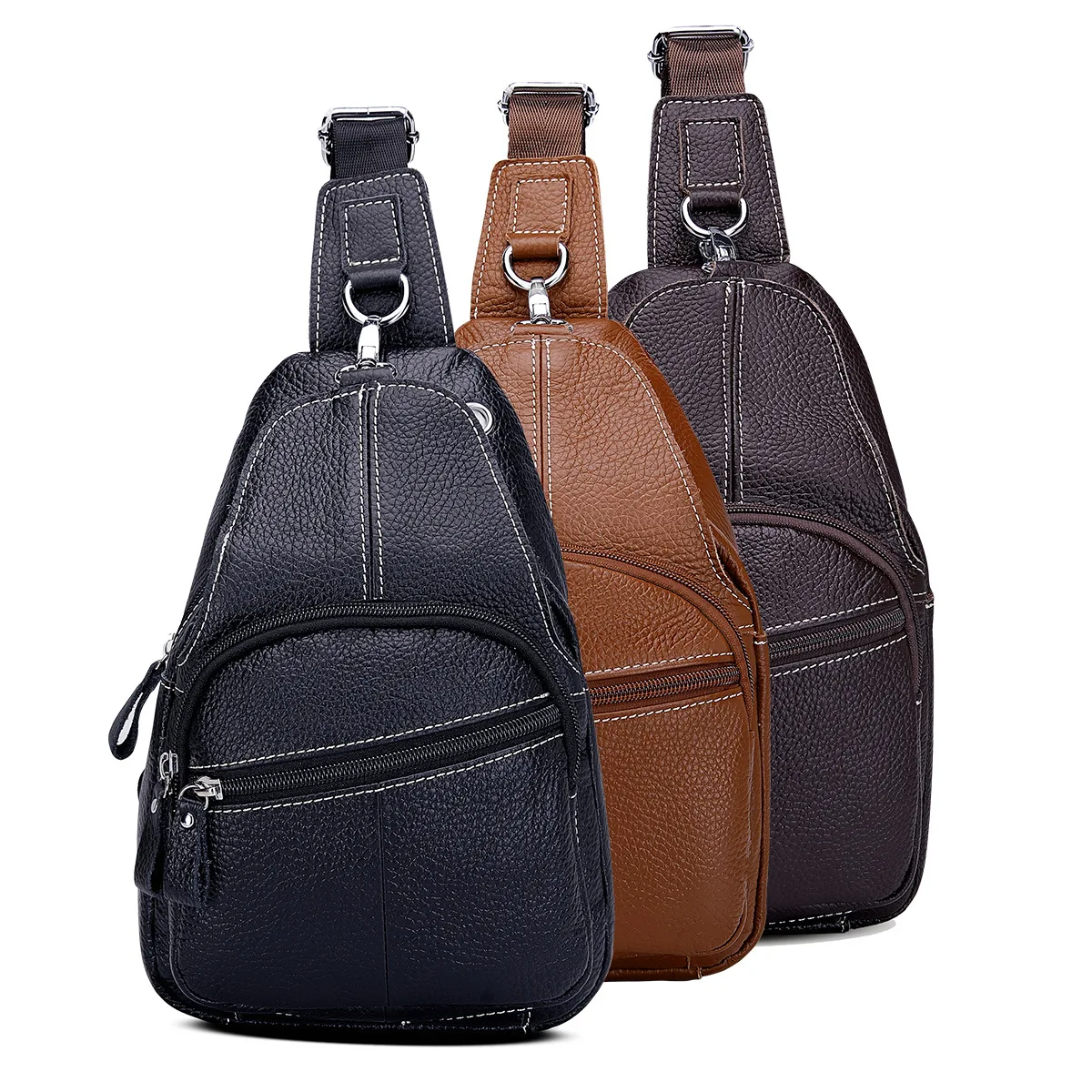 BONAMIE Fashion Genuine Leather Music Chest Bag For Men Fashion Vintage Crossbody Bag Brand Chest Pack Travel Male Messenger Bag
BONAMIE Fashion Genuine Leather Music Chest Bag For Men Fashion Vintage Crossbody Bag Brand Chest Pack Travel Male Messenger Bag