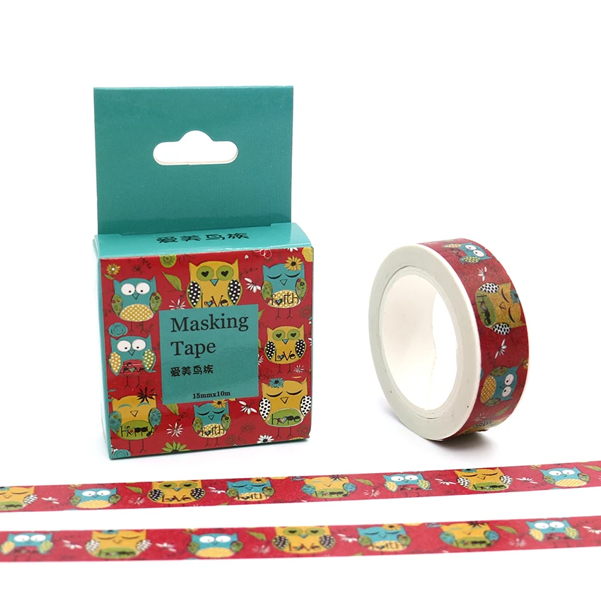 15mm*10m Box Package Kawaii Colorful Bird Washi Tape Masking Tape Decorative Scrapbooking Office Adhesive DIY Sticker Label Tape
15mm*10m Box Package Kawaii Colorful Bird Washi Tape Masking Tape Decorative Scrapbooking Office Adhesive DIY Sticker Label Tape