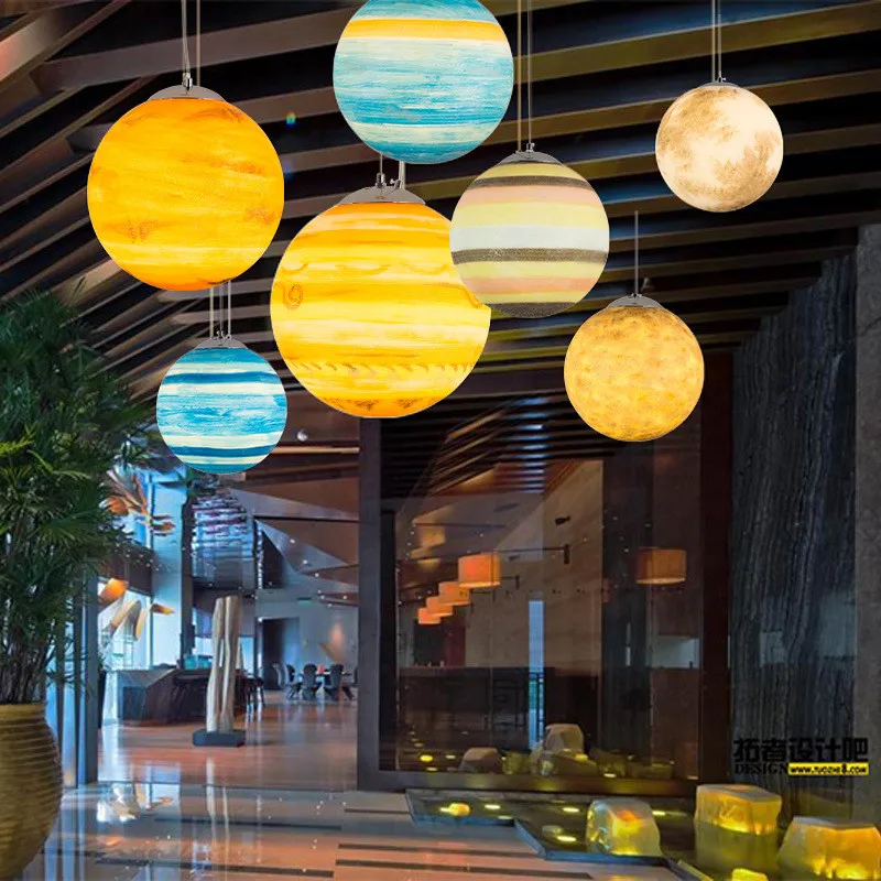 Hand Painted Planet pendant lamps for living dining bedroom children shopping center multicolour hunging light decoration
Hand Painted Planet pendant lamps for living dining bedroom children shopping center multicolour hunging light decoration