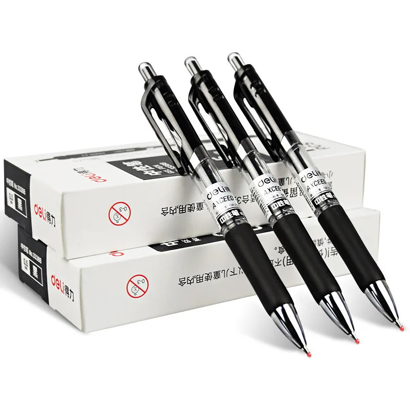 12PCS DELI 33388 Gel Pen Black Carbon Pen 0.5 Signing Pen Office Supplies Stationery
12PCS DELI 33388 Gel Pen Black Carbon Pen 0.5 Signing Pen Office Supplies Stationery