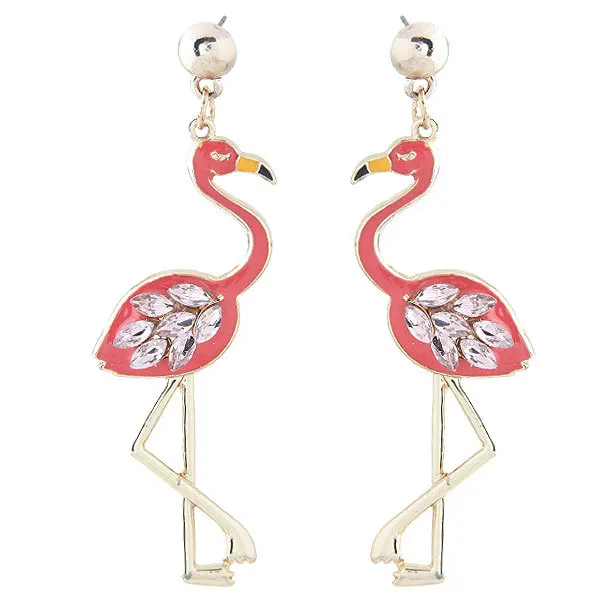 New Product Exaggerated Acrylic Long Flamingo Crane Earrings Personality Female Ear Nail Drop Oil
New Product Exaggerated Acrylic Long Flamingo Crane Earrings Personality Female Ear Nail Drop Oil