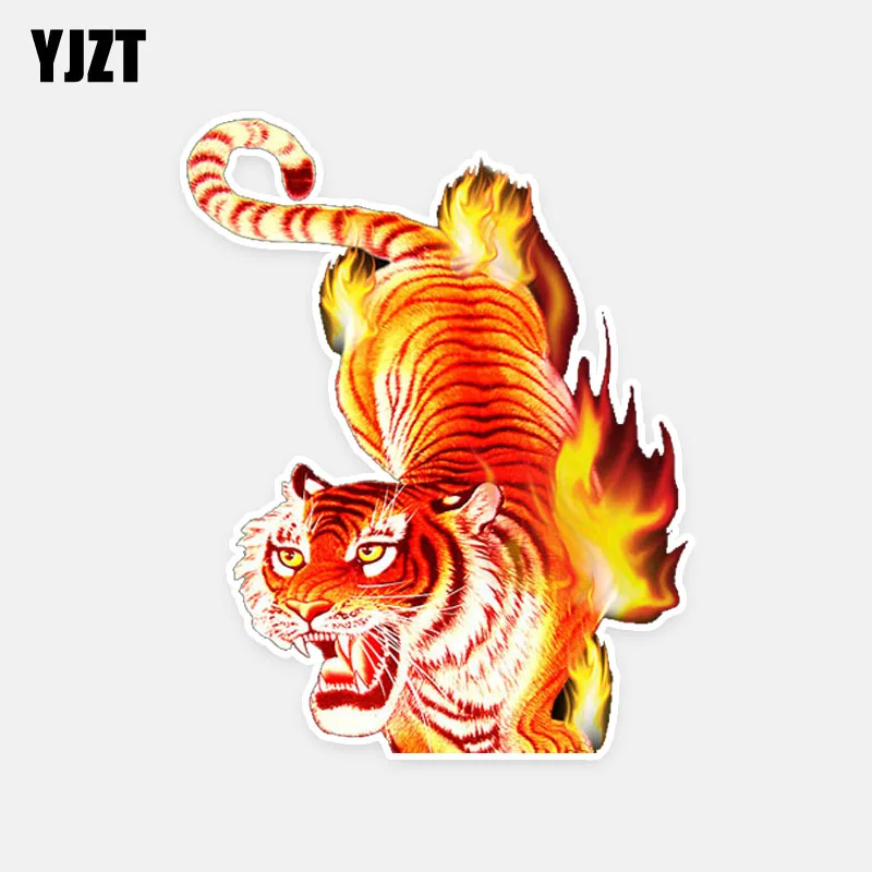 YJZT 12.9CM*16.3CM Personality Flame Tiger PVC Car Window Sticker Animal Decal Graphical 5-0520
YJZT 12.9CM*16.3CM Personality Flame Tiger PVC Car Window Sticker Animal Decal Graphical 5-0520
