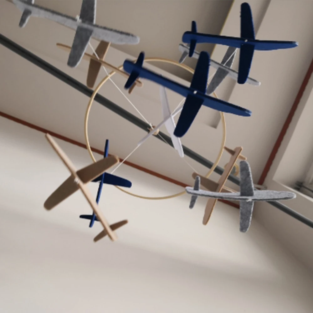 Airplane Cartoon Shape Baby Bed Bell Crib Bedroom Play Hanging Decoration Baby Hanging Bed Seat Felt Toys Children Wind Chimes
Airplane Cartoon Shape Baby Bed Bell Crib Bedroom Play Hanging Decoration Baby Hanging Bed Seat Felt Toys Children Wind Chimes