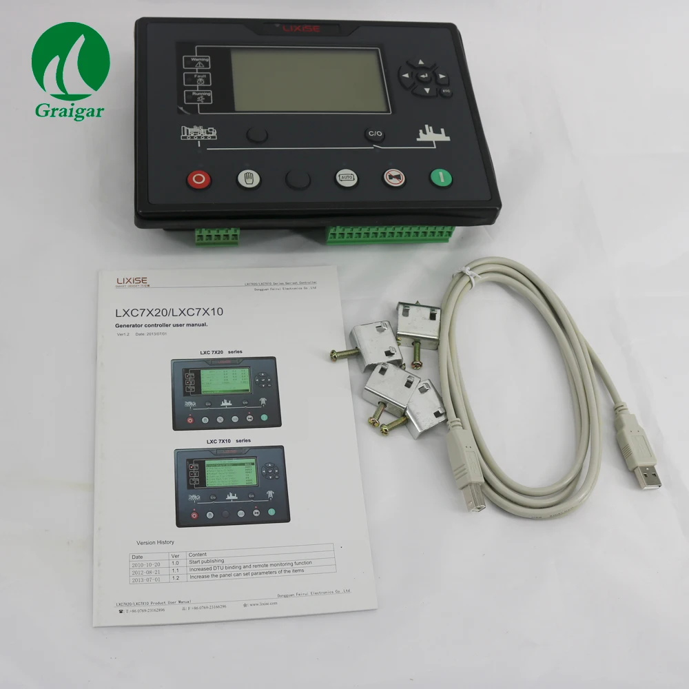 LXC7210 Generator Automation Controller Alternator Voltage Input: 20 V AC - 360 - V AC (ph - N) Three Phase Four Wire
LXC7210 Generator Automation Controller Alternator Voltage Input: 20 V AC - 360 - V AC (ph - N) Three Phase Four Wire