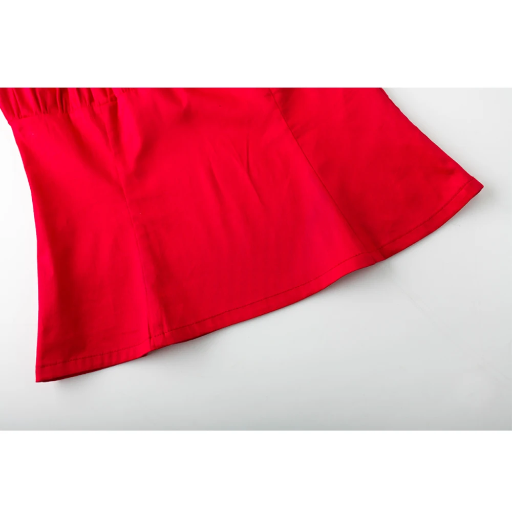 Female Tops Online Hot Sale Woman 2018 New Fashion Novelty Off Shoulder Ruffled Sexy Low Back Peasant Red Black White Blouse
Female Tops Online Hot Sale Woman 2018 New Fashion Novelty Off Shoulder Ruffled Sexy Low Back Peasant Red Black White Blouse