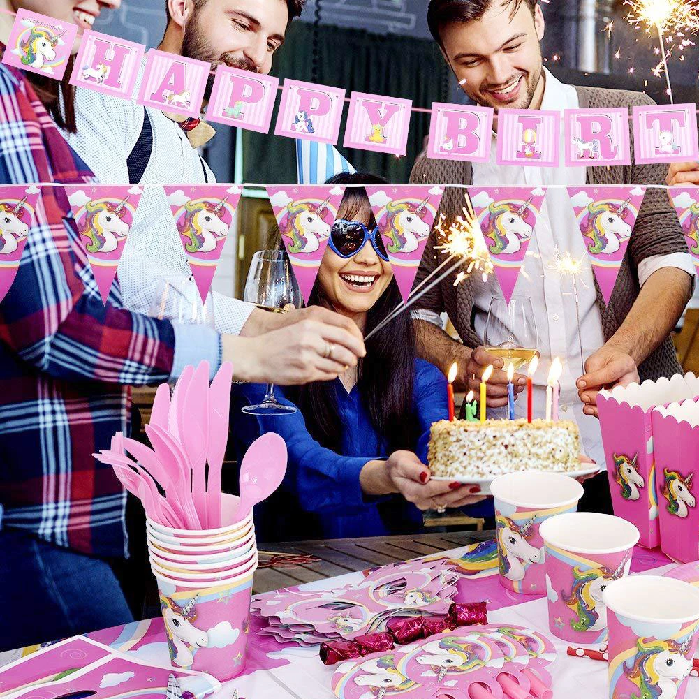 E-doo 126 PCS/139 PCS Unicorn Party Supplies, Kids Birthday Party Decorations Set with Plates Cups Napkins Tablecloth Banner
E-doo 126 PCS/139 PCS Unicorn Party Supplies, Kids Birthday Party Decorations Set with Plates Cups Napkins Tablecloth Banner