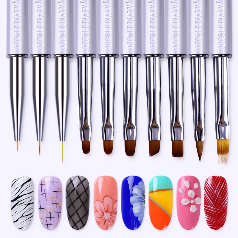 NICOLE DIARY Nail Brush with Cap Liner Painting Pen UV Gel Drawing Gradient Pearl Laser Rhinestone Handle Nail Art Tool
NICOLE DIARY Nail Brush with Cap Liner Painting Pen UV Gel Drawing Gradient Pearl Laser Rhinestone Handle Nail Art Tool