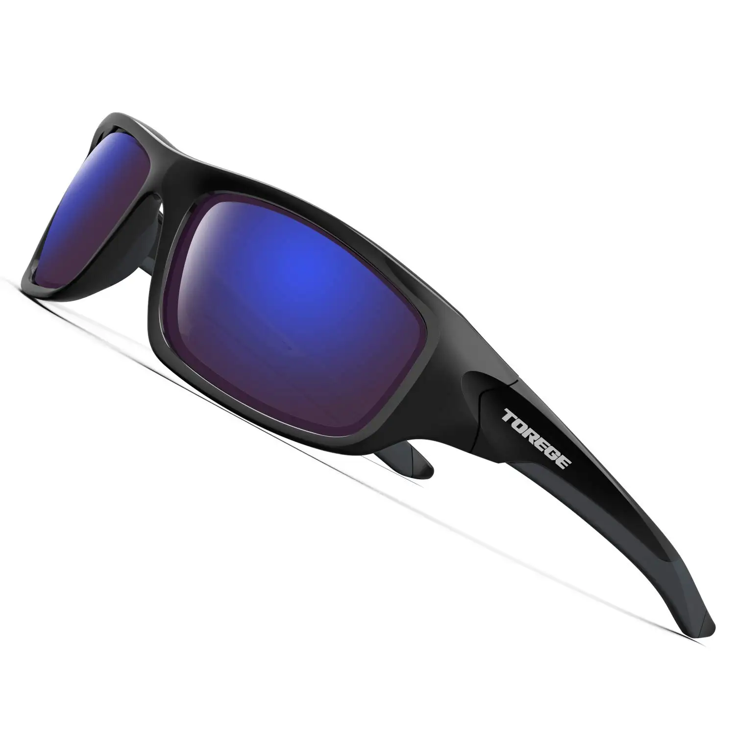 TOREGE Polarized Sports Sunglasses for Men Women Cycling Running Fishing Golf TR90 UV400 Unbreakable Frame TR011 -Black Blue
TOREGE Polarized Sports Sunglasses for Men Women Cycling Running Fishing Golf TR90 UV400 Unbreakable Frame TR011 -Black Blue