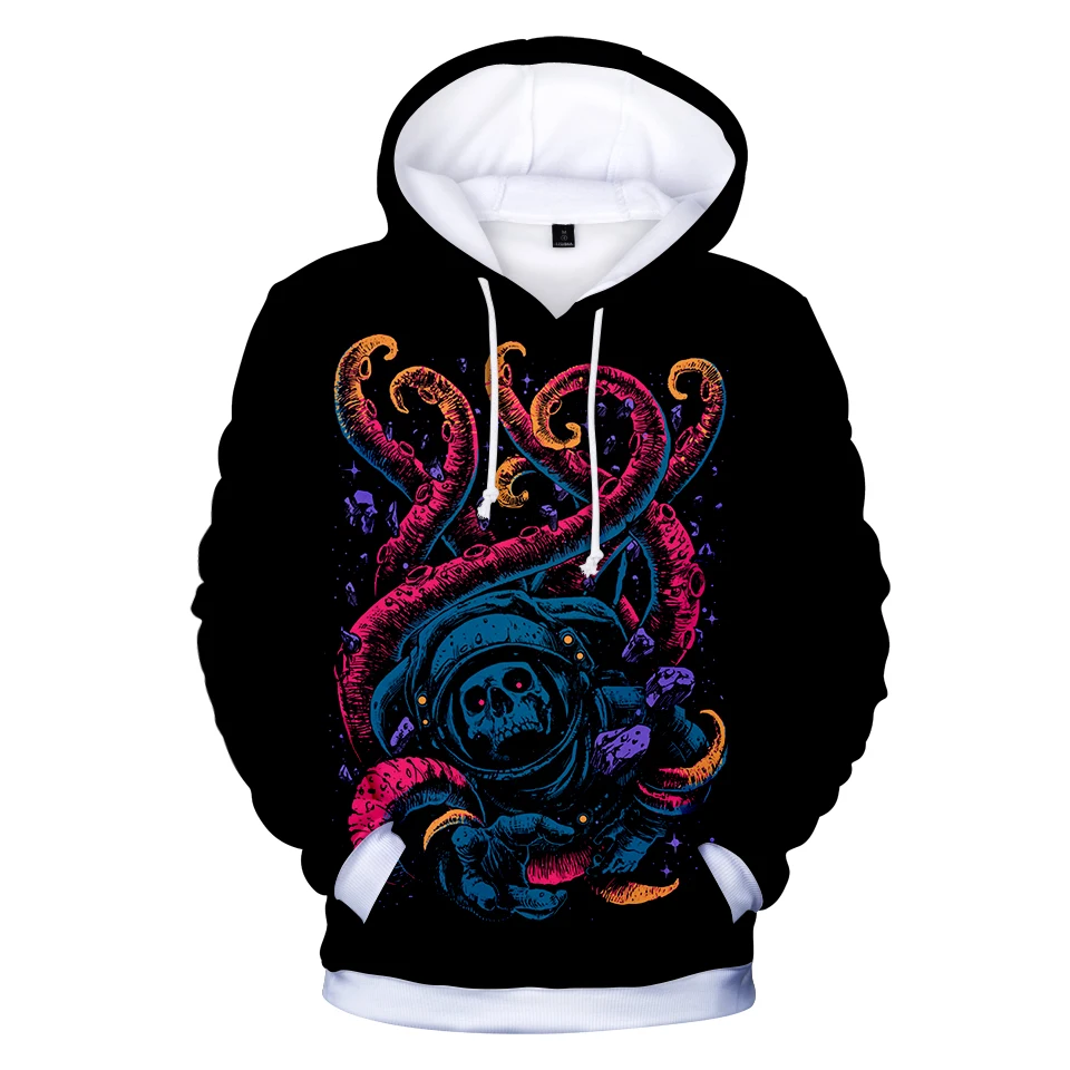 3D Octopus Digital Print Hoodie Sweatshirt Men/Women Fashion Pullover Ink Art Hoodies Autumn Winter Psychedelic Jacket Coat | Мужская