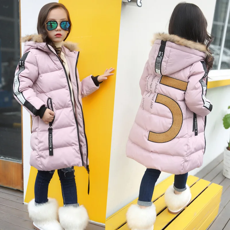Hot 2019 girls Winter New Cotton Jackets Girls Fashion Fur Collar Letters Coats Girl Thickening Hooded Warm Jacket kids clothes
Hot 2019 girls Winter New Cotton Jackets Girls Fashion Fur Collar Letters Coats Girl Thickening Hooded Warm Jacket kids clothes