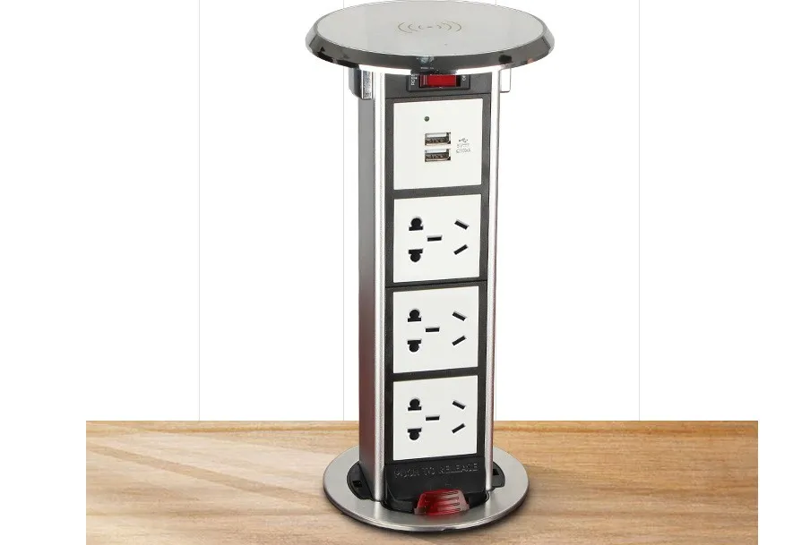 Подъемная Беспроводная зарядка, USB-зарядка, выдвижная скрытая розетка для телефона, решения для дома, кухни, офиса
Подъемная Беспроводная зарядка, USB-зарядка, выдвижная скрытая розетка для телефона, решения для дома, кухни, офиса