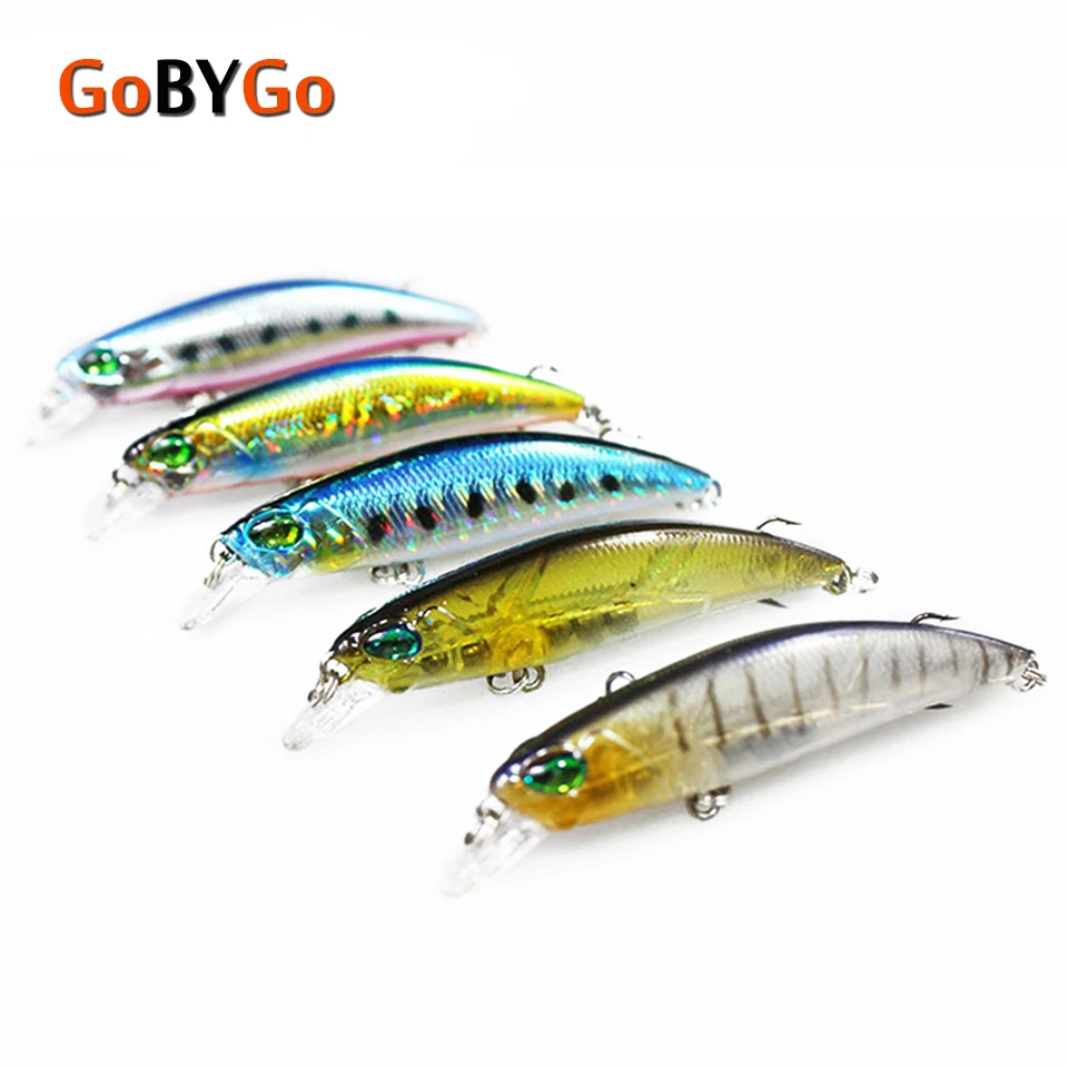 GoByGo 5Pcs/Lot 4g Hard Minnow Bait Mini 6.5cm Crankbaits 3D Eyes Fishing Lures With 2 Treble Hooks Pesca
GoByGo 5Pcs/Lot 4g Hard Minnow Bait Mini 6.5cm Crankbaits 3D Eyes Fishing Lures With 2 Treble Hooks Pesca