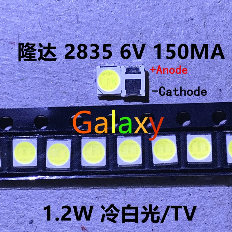 Оригинальная светодиодная подсветка LEXTAR 100 2835 3528 6 в 2 Вт SMD для ремонта ТВ