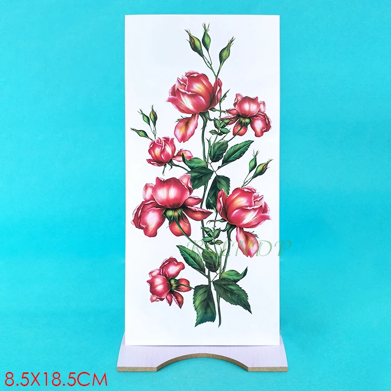 Waterproof Temporary Tattoo Sticker Rose Flower Fake Tatto Flash Tatoo henna back leg Arm hand foot for Girl Women lady
Waterproof Temporary Tattoo Sticker Rose Flower Fake Tatto Flash Tatoo henna back leg Arm hand foot for Girl Women lady