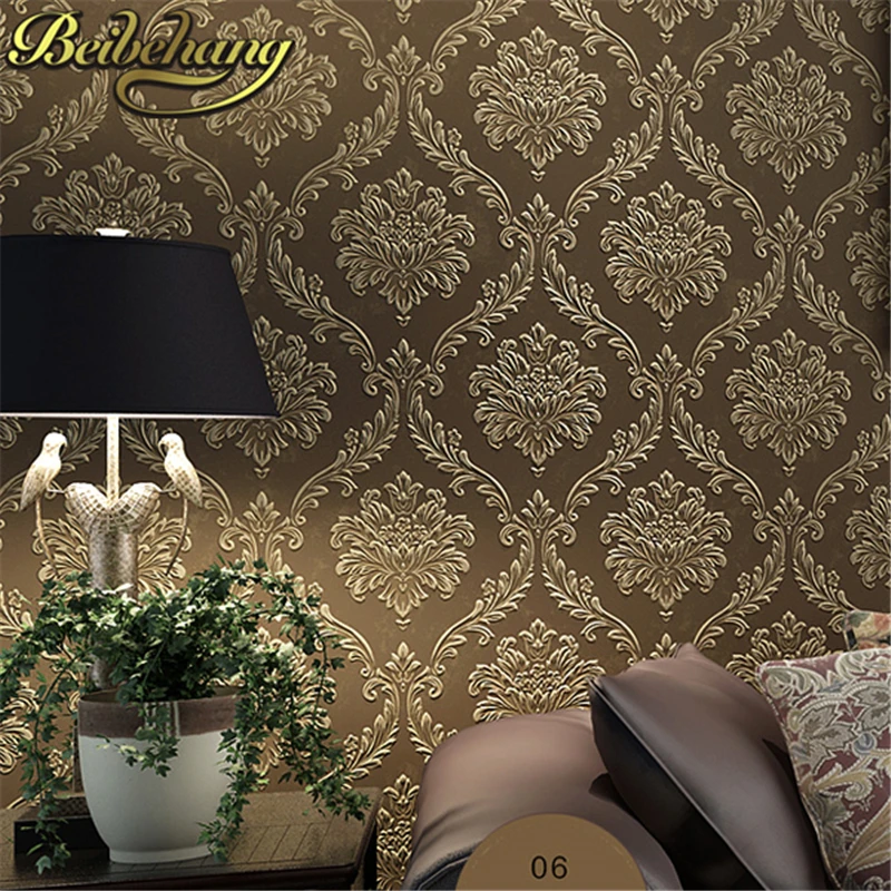 beibehang papel de parede European luxurious damask non-woven wallpaper 3D design effect living room bedroom decor
beibehang papel de parede European luxurious damask non-woven wallpaper 3D design effect living room bedroom decor