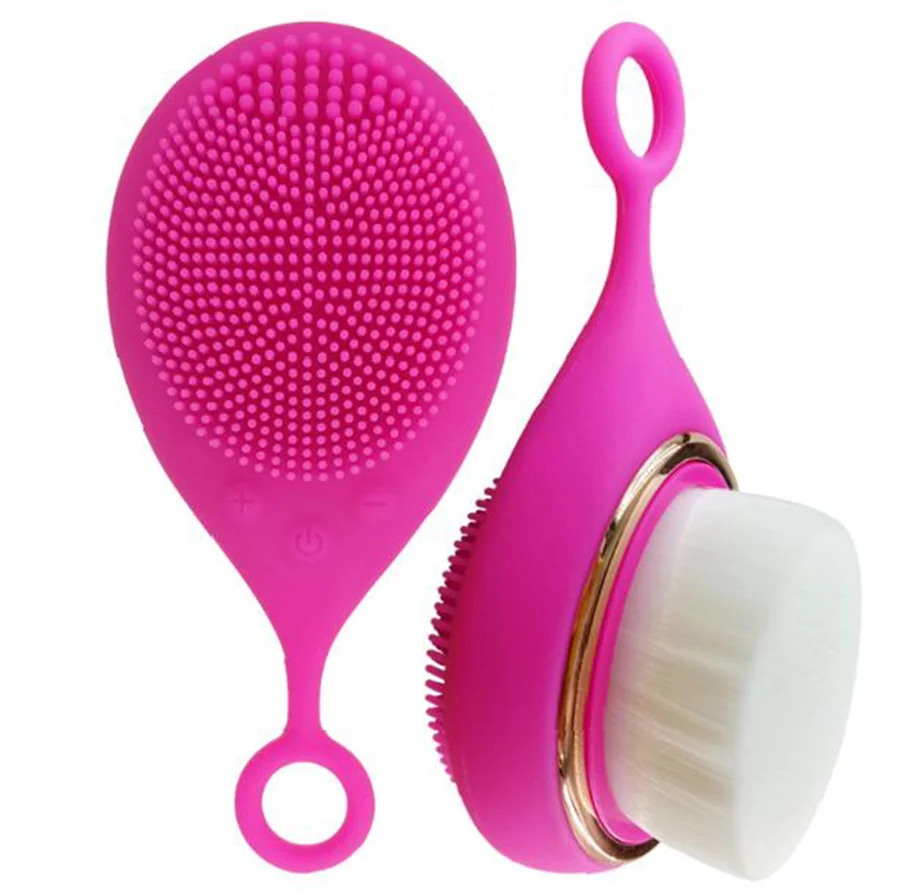Portable double silicone scrub face cleansing instrument super soft brush head USB charging wash a face to face massage D158
Portable double silicone scrub face cleansing instrument super soft brush head USB charging wash a face to face massage D158