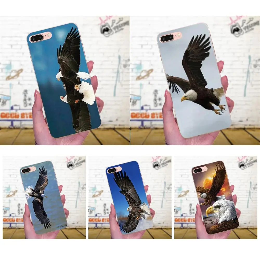 Сотовый телефон из ТПУ Eagles летающий Доминант для Huawei Honor 4C 5A 5C 5X 6 6C 6A 6X 7 7X 8 9 V8 V10 Y3II