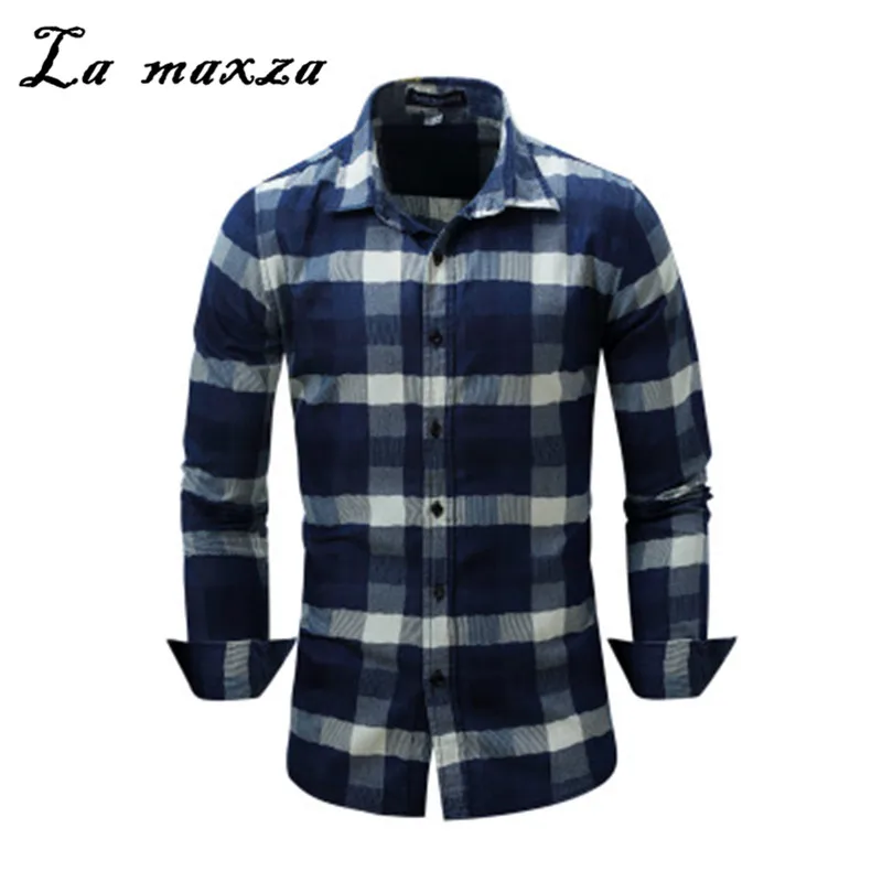 New Arrivals Shirt Plus Size Men Plaid Long Sleeve Denim Shirt Men European Style Men Shirts Slim
New Arrivals Shirt Plus Size Men Plaid Long Sleeve Denim Shirt Men European Style Men Shirts Slim
