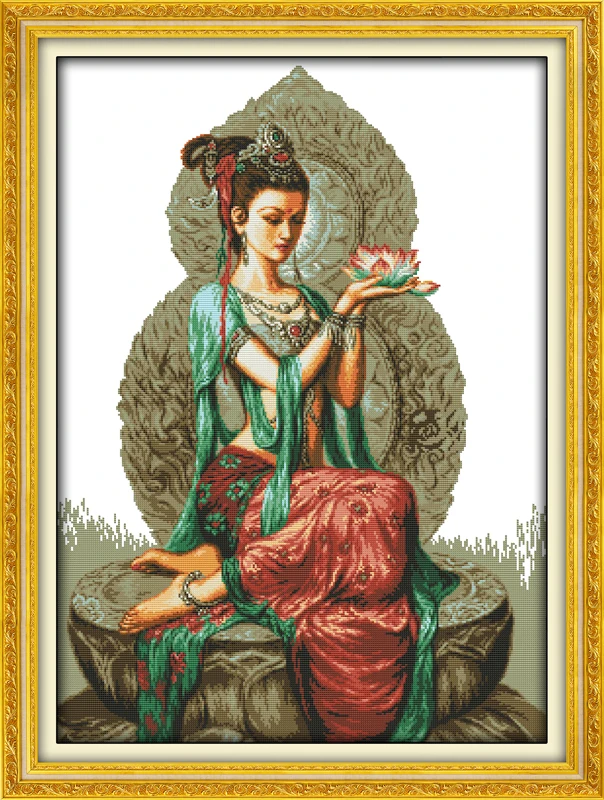 Dunhuang lotus Женский, рассчитан на ткань DMC 14CT 11CT наборы для вышивки крестом, наборы для вышивки, домашний декор
Dunhuang lotus Женский, рассчитан на ткань DMC 14CT 11CT наборы для вышивки крестом, наборы для вышивки, домашний декор