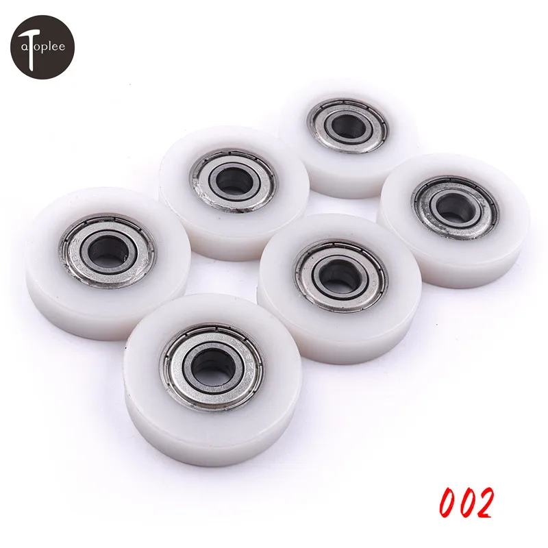 6PCS Door Nylon Pulley Shield Ball Miniature Bearings Plastic Wheel Roller 5x22x7mm 8x35x9mm 8x30x11mm 8x28x11mm For Bathroom
6PCS Door Nylon Pulley Shield Ball Miniature Bearings Plastic Wheel Roller 5x22x7mm 8x35x9mm 8x30x11mm 8x28x11mm For Bathroom