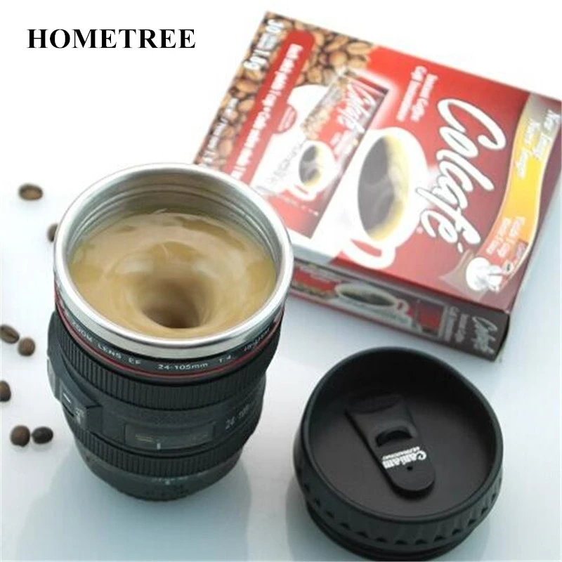 HOMETREE New Creative Caniam SLR Camera Lens 24-105mm 1:1 Scale Plastic Coffee Tea MUG 400ML Creative Cups Mugs With Lid H385
HOMETREE New Creative Caniam SLR Camera Lens 24-105mm 1:1 Scale Plastic Coffee Tea MUG 400ML Creative Cups Mugs With Lid H385