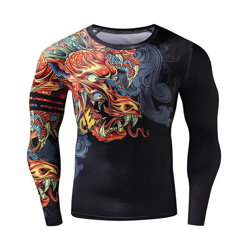 ZRCE 3D Dragon Print Funny T Shirts Fitness Joggers Gym Tracksuit Men Rash guard Compression Shirt Long-sleeve 3d Sweatshirt
ZRCE 3D Dragon Print Funny T Shirts Fitness Joggers Gym Tracksuit Men Rash guard Compression Shirt Long-sleeve 3d Sweatshirt