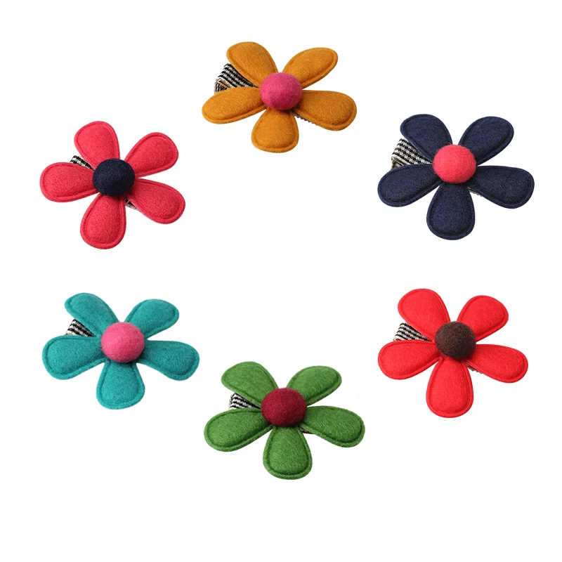 M MISM Cute Flower Colorful Hairpins For Girls New Arrival Kids Accessories Hairgrips Hair Clip Best Headwear Gift | Аксессуары для