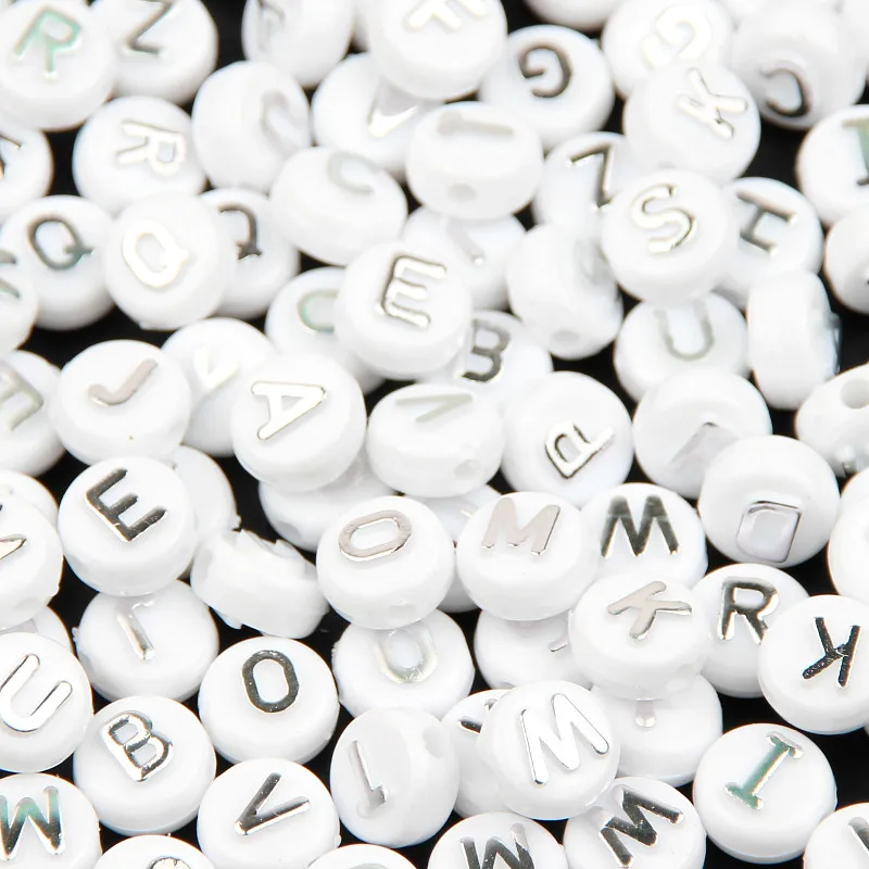 DIY 10mm 200Pcs Random White Acrylic Beads English"A-Z" Letter Round Shape Beads For Jewelry Making Spacer Letter Beads
DIY 10mm 200Pcs Random White Acrylic Beads English"A-Z" Letter Round Shape Beads For Jewelry Making Spacer Letter Beads