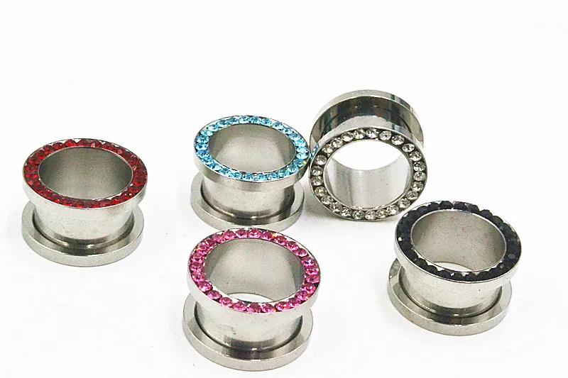 Free Shippment Lot 50pcs Body Jewelry -Shine Gems Stainless Steel Ear Tunnels Plugs Ear Expander Earlets
Free Shippment Lot 50pcs Body Jewelry -Shine Gems Stainless Steel Ear Tunnels Plugs Ear Expander Earlets