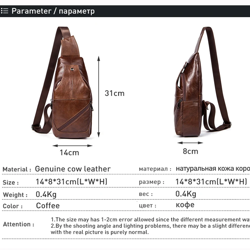 WESTAL USB Charing Chest Bag for Men Casual Sling Bags Men Bag Genuine Leather Travel Chest Pack Leather Shoulder Bags Man1216
WESTAL USB Charing Chest Bag for Men Casual Sling Bags Men Bag Genuine Leather Travel Chest Pack Leather Shoulder Bags Man1216