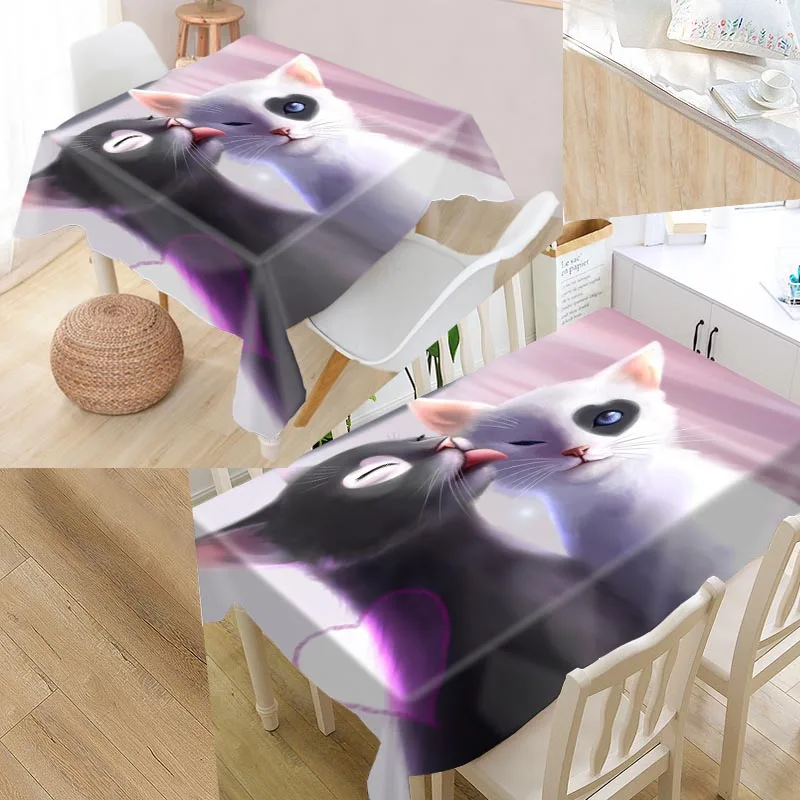 Cat Cartoon Animal Table Cover Printing Waterproof Tablecloth More Size Tablecloths Kitchen Wedding Hotel Decoration
Cat Cartoon Animal Table Cover Printing Waterproof Tablecloth More Size Tablecloths Kitchen Wedding Hotel Decoration