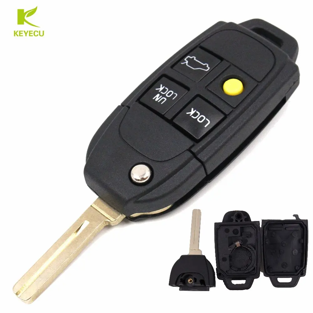 KEYECU 4 Button Replace Folding Remote Key Shell Case Fob for VOLVO S40 V40 C70 S60 S80
KEYECU 4 Button Replace Folding Remote Key Shell Case Fob for VOLVO S40 V40 C70 S60 S80