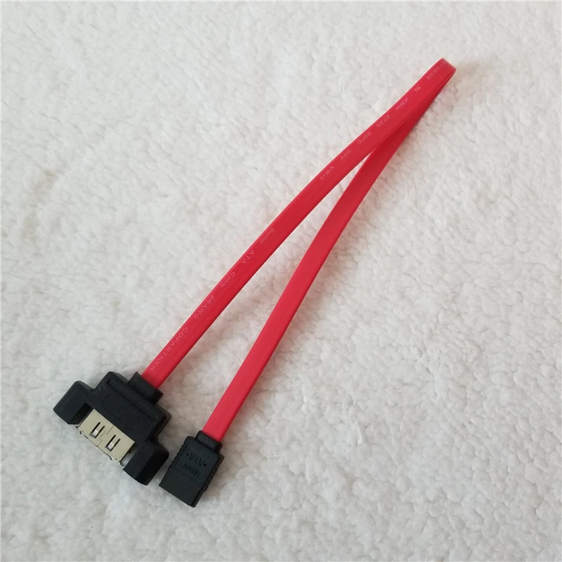 100pcs/lot SATA Male Adapter to ESATA Female Connector Data Extension Cable Can be Fixed Mounting Wire Red 40CM
100pcs/lot SATA Male Adapter to ESATA Female Connector Data Extension Cable Can be Fixed Mounting Wire Red 40CM
