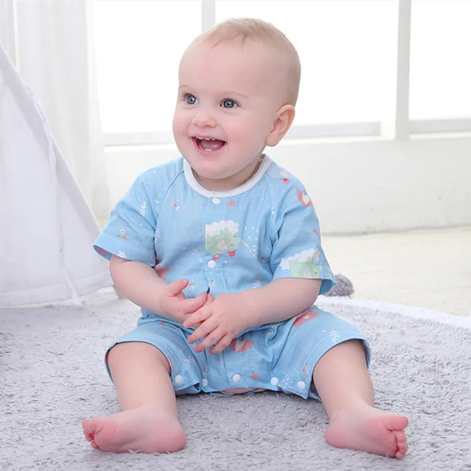Baby Romper Newborn Infant Clothes Boy Girl Rompers 100% Cotton Gauze Muslin Short Sleeve Roupas Jumpsuits Clothing 6-36 Month
Baby Romper Newborn Infant Clothes Boy Girl Rompers 100% Cotton Gauze Muslin Short Sleeve Roupas Jumpsuits Clothing 6-36 Month