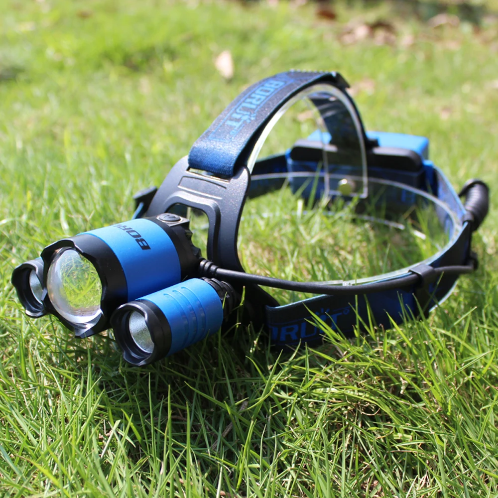 BORUIT Zoomable Headlamp LED RJ-5000 Plus B22 Rechargeable Zoom XM-L2+2X XPE BLUE Hunting Headlamp Micro USB Headlight Torch
BORUIT Zoomable Headlamp LED RJ-5000 Plus B22 Rechargeable Zoom XM-L2+2X XPE BLUE Hunting Headlamp Micro USB Headlight Torch