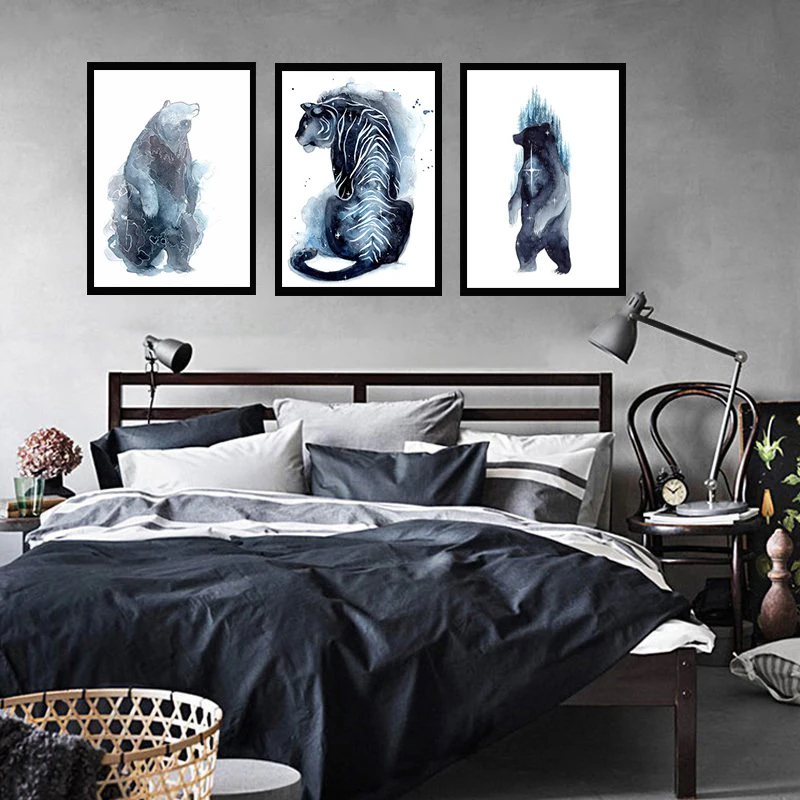 Фото Крутой волшебный стиль Животные скандинавские гостиная диван фон украшение
