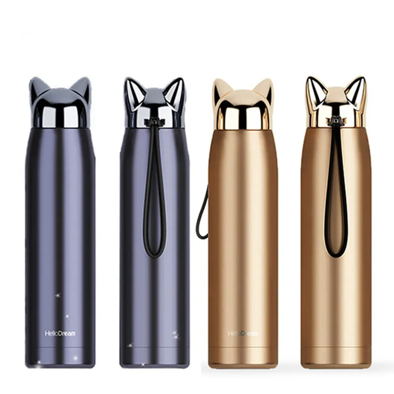 Double Wall Thermos Bottle Stainless Steel Vacuum Flasks 320ml Cute Cat Fox Ear Travel Bottles Thermal Coffee Tea Milk Xmas Gift
Double Wall Thermos Bottle Stainless Steel Vacuum Flasks 320ml Cute Cat Fox Ear Travel Bottles Thermal Coffee Tea Milk Xmas Gift