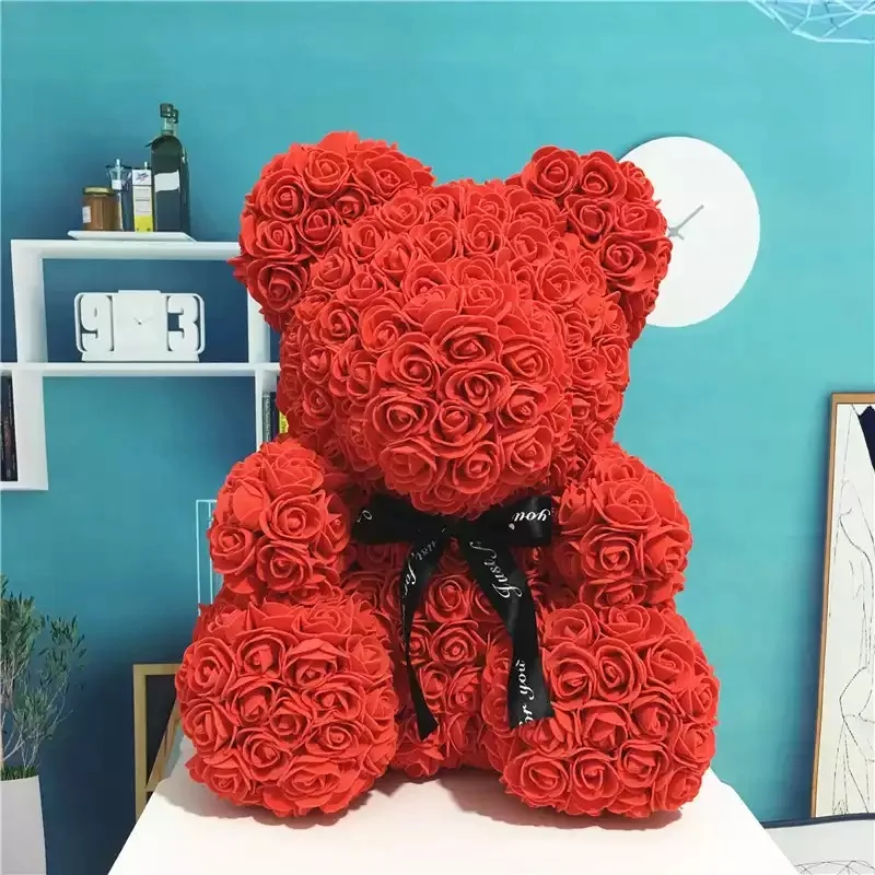 Drop Shipping 45cm Big Red Bear Rose Flower Artificial Christmas Gifts for Women Valentine's Day Gift Plush Bear
Drop Shipping 45cm Big Red Bear Rose Flower Artificial Christmas Gifts for Women Valentine's Day Gift Plush Bear