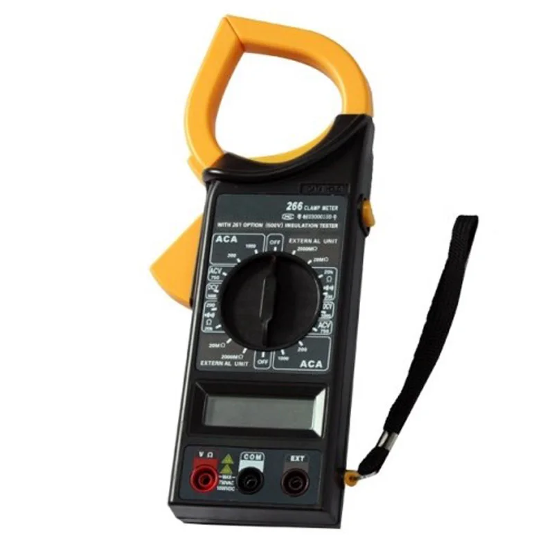 Portable DT266 AC/DC Digital Clamp Multimeter Electronic Volt amp Resistance Tester Meter Data LCD Display Measuring Tool
Portable DT266 AC/DC Digital Clamp Multimeter Electronic Volt amp Resistance Tester Meter Data LCD Display Measuring Tool
