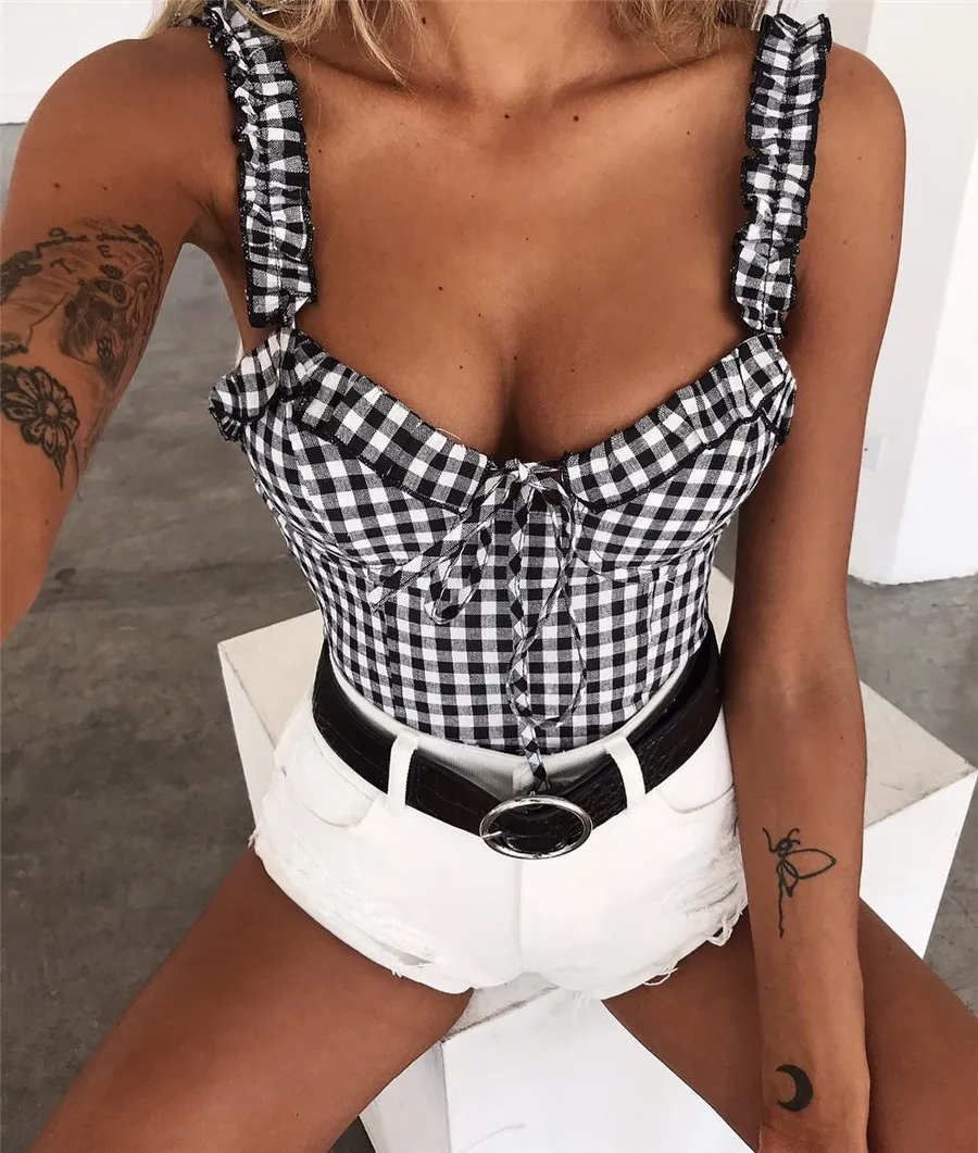 Женский однотонный топ на бретельках Boob Bralet повседневный футболка новинка 2019 |