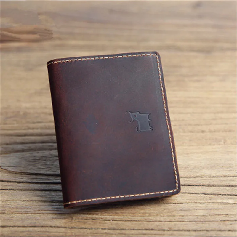 ALAVCHNV Original Manual Retro Men's Short Paragraph Crazy Horse Leather Wallet Thin Leather Multi-card Card Package 639
ALAVCHNV Original Manual Retro Men's Short Paragraph Crazy Horse Leather Wallet Thin Leather Multi-card Card Package 639