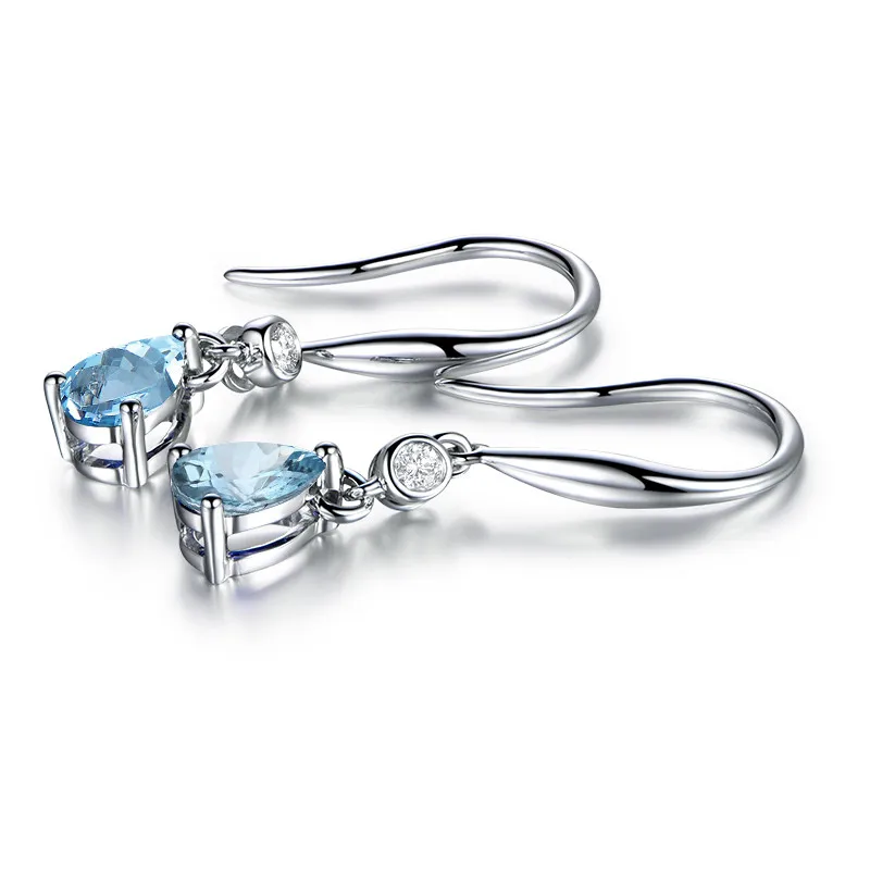 QYI Fashion Gemstone Natural Topaz Earrings 2.5 Ct Pear Cut Natural Sky Blue Topaz 925 Silver Dangle Earrings For Women
QYI Fashion Gemstone Natural Topaz Earrings 2.5 Ct Pear Cut Natural Sky Blue Topaz 925 Silver Dangle Earrings For Women