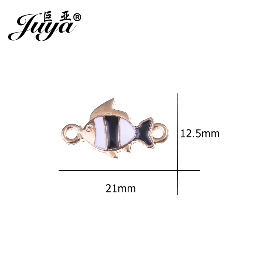 JUYA High Quality Connectors for Jewelry Making Accessories 21x12.5mm 25pcs/lot Cute Fish Shape Enamel Charms Connector CR0026
JUYA High Quality Connectors for Jewelry Making Accessories 21x12.5mm 25pcs/lot Cute Fish Shape Enamel Charms Connector CR0026