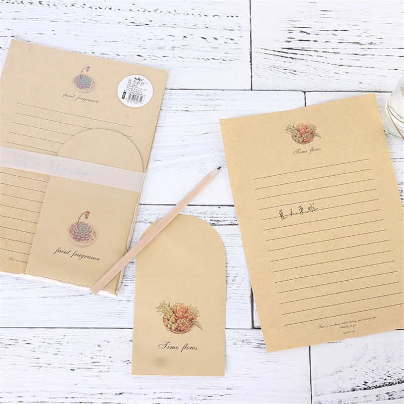 2 bags (6 Envelopes + 12 Letter Paper) Kawaii Cactus Envelope Kraft paper for invitations Cute Office Stationary Supplies 03249
2 bags (6 Envelopes + 12 Letter Paper) Kawaii Cactus Envelope Kraft paper for invitations Cute Office Stationary Supplies 03249
