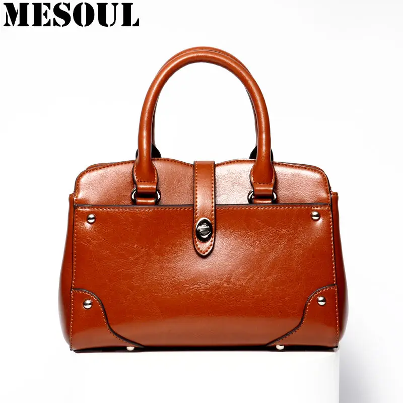 Ladies Hand Bags Famous Brand Female Bags Fashion Brown Cowhide Leather Shoulder Bags Satchels Office Women Leather Handbags
Ladies Hand Bags Famous Brand Female Bags Fashion Brown Cowhide Leather Shoulder Bags Satchels Office Women Leather Handbags