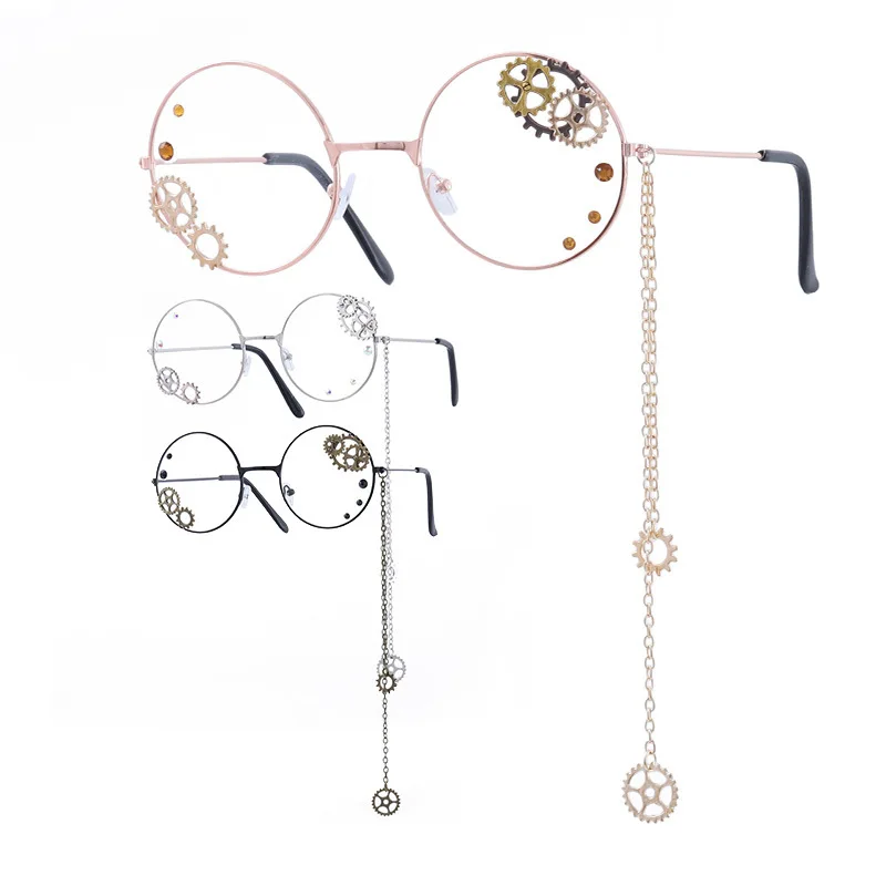 Steam Punk Gear Glasses Frame Eyeglasses Women Retro Clear Handmade Vintage Round Optical Glass Eyewear Oculos De Gafas Frames
Steam Punk Gear Glasses Frame Eyeglasses Women Retro Clear Handmade Vintage Round Optical Glass Eyewear Oculos De Gafas Frames