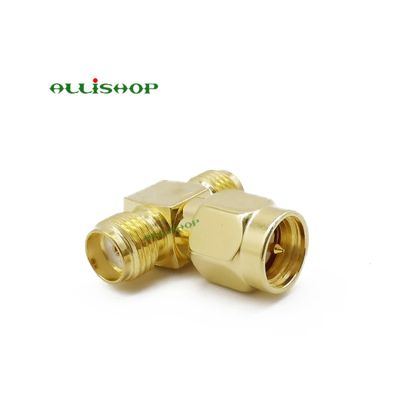 SMA Male to Female Adapter SMA Plug Male To 2 SMA Jack Female T Type RF Connector Triple 1M2F Brass Gold Plating
SMA Male to Female Adapter SMA Plug Male To 2 SMA Jack Female T Type RF Connector Triple 1M2F Brass Gold Plating